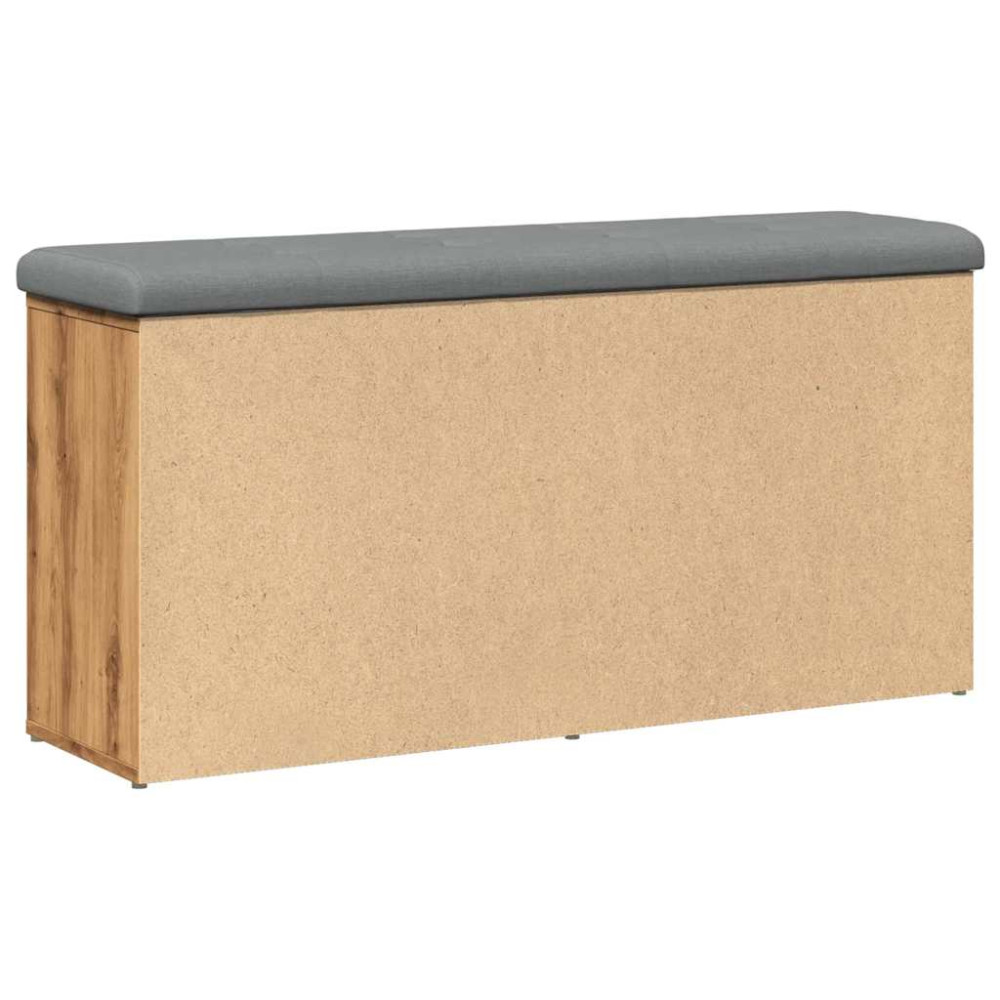 Produktbild för Skobänk hantverksmässig ek 102x32x50 cm konstruerat trä