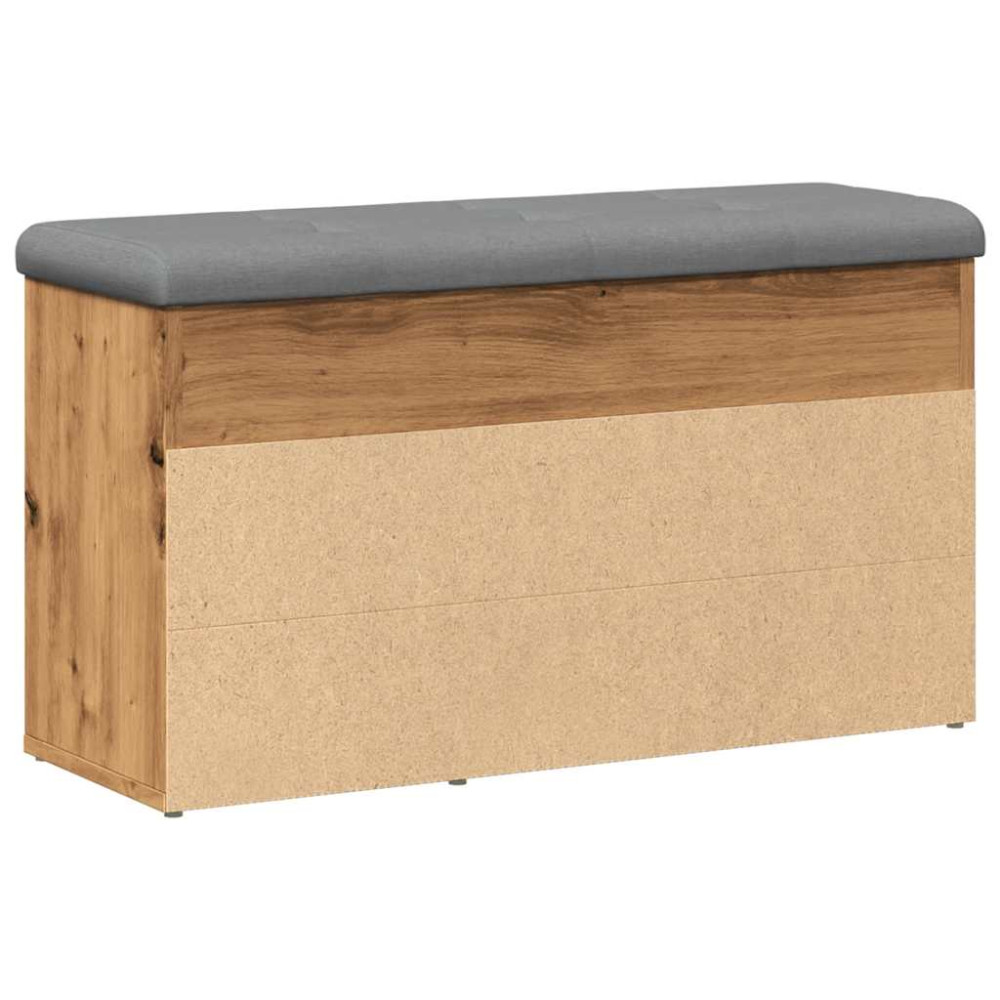 Produktbild för Skobänk hantverksmässig ek 82x32x45,5 cm konstruerat trä