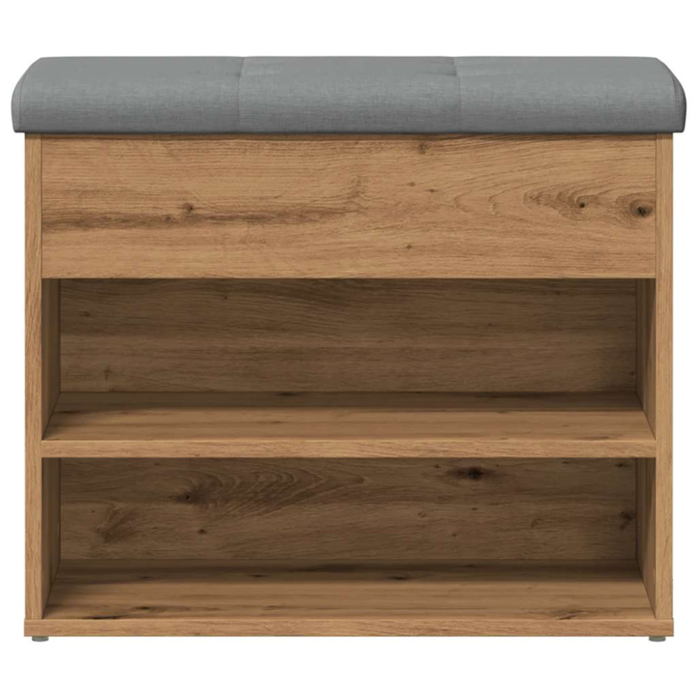 Produktbild för Skobänk hantverksmässig ek 62x32x50 cm konstruerat trä