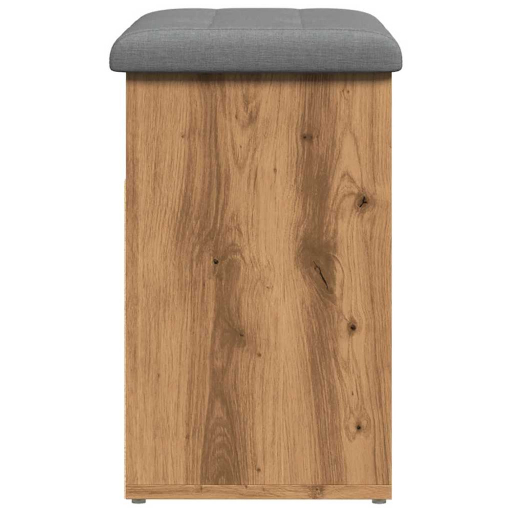 Produktbild för Skobänk hantverksmässig ek 62x32x50 cm konstruerat trä