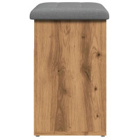 Produktbild för Skobänk hantverksmässig ek 62x32x50 cm konstruerat trä