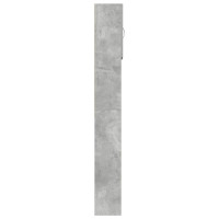Produktbild för Tvättmaskinsskåp betonggrå 64x24x190 cm konstruerat trä