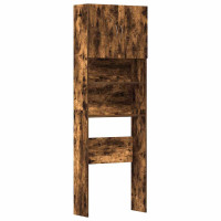 Produktbild för Tvättmaskinsskåp rökt ek 64x24x190 cm konstruerat trä