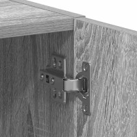 Produktbild för Tvättmaskinsskåp grå sonoma 64x24x190 cm konstruerat trä