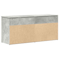 Produktbild för Skobänk betonggrå 102x30,5x45 cm konstruerat trä