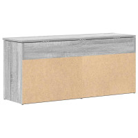 Produktbild för Skobänk grå sonoma 102x30,5x45 cm konstruerat trä
