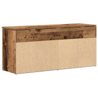 Produktbild för Skobänk gammalt trä 102x30,5x45 cm konstruerat trä