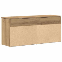 Produktbild för Skobänk hantverksmässig ek 102x30,5x45 cm konstruerat trä