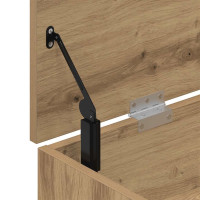 Produktbild för Skobänk hantverksmässig ek 102x30,5x45 cm konstruerat trä