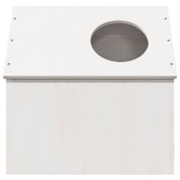 Produktbild för Katthus vit 41x50x50 cm massiv furu