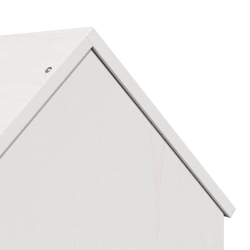 Produktbild för Katthus vit 41x50x50 cm massiv furu