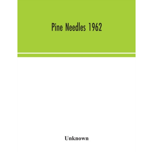 Alpha Edition Pine Needles 1962 (häftad, eng)