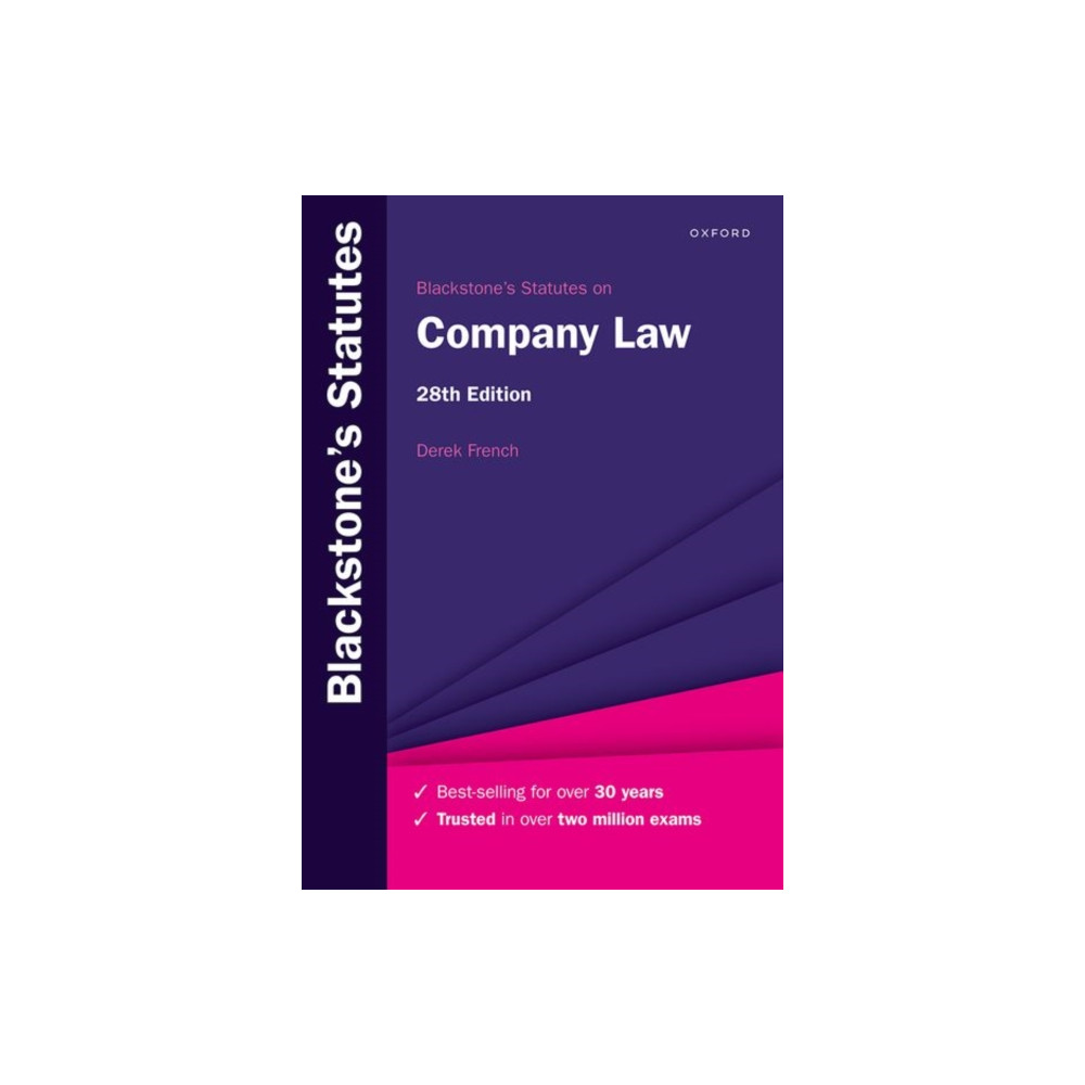Produktbild för Blackstone's Statutes on Company Law (häftad, eng)