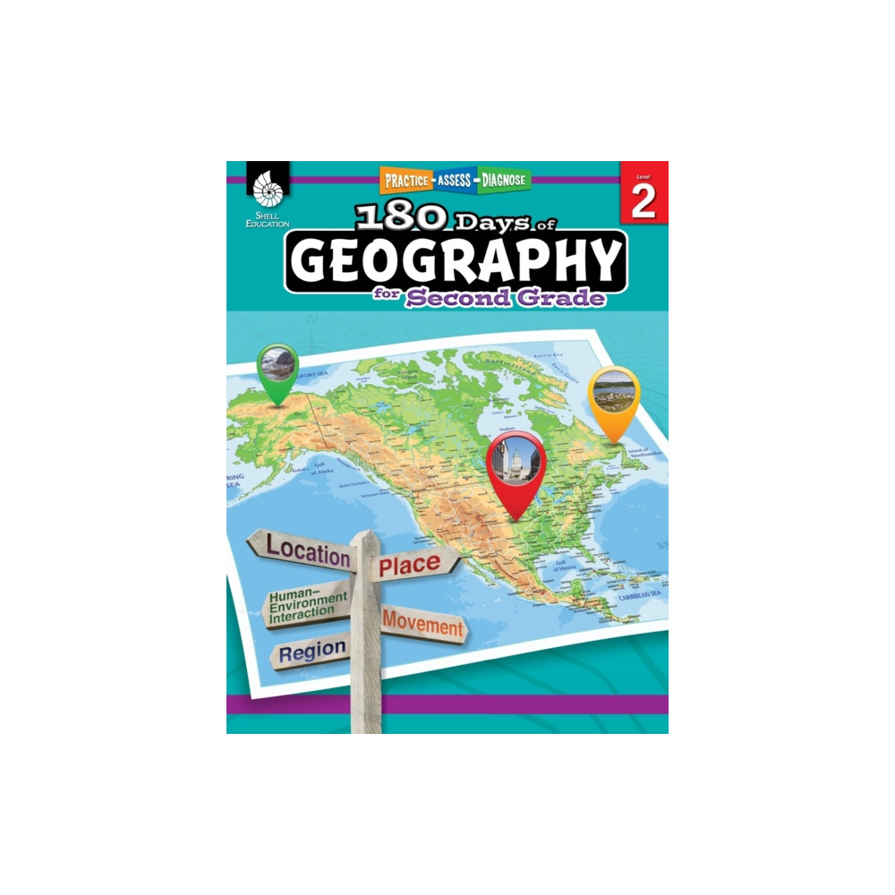 Produktbild för 180 Days™: Geography for Second Grade (häftad, eng)