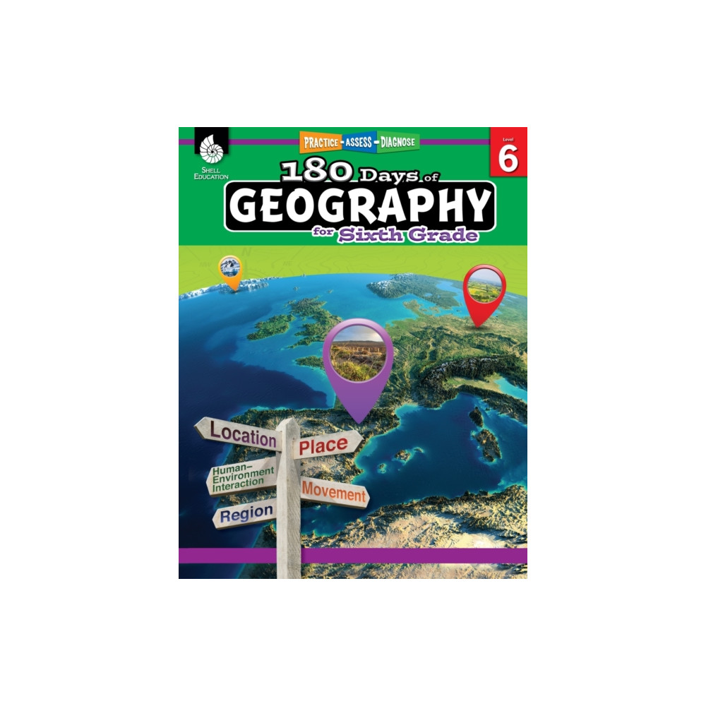 Produktbild för 180 Days™: Geography for Sixth Grade (häftad, eng)