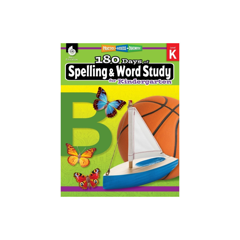 Produktbild för 180 Days™: Spelling and Word Study for Kindergarten (häftad, eng)