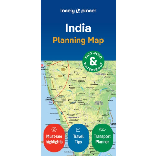 Lonely Planet Global Limited Lonely Planet India Planning Map