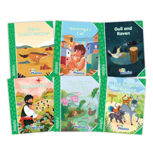 Jolly Learning Ltd Jolly Phonics Folktales Green Readers (Level 3) Complete Set (1-6) (häftad, eng)