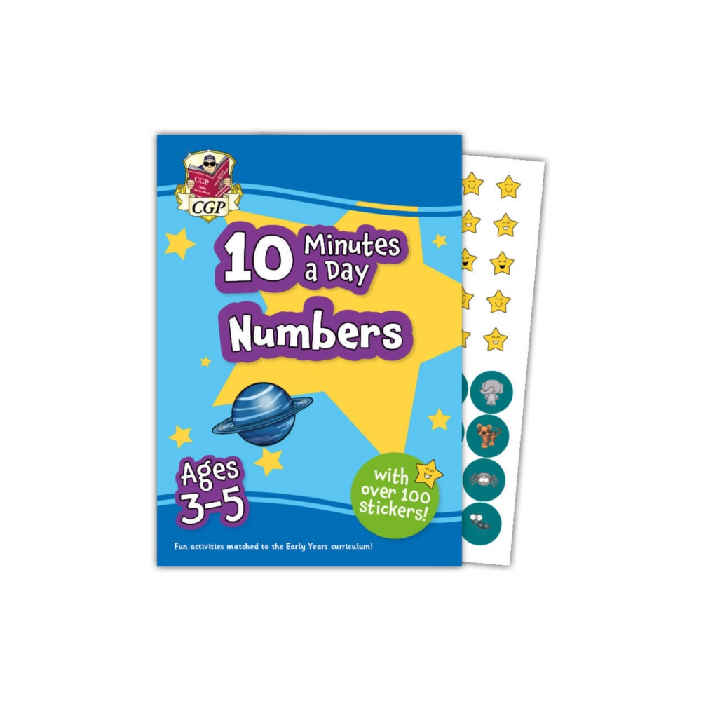 Produktbild för 10 Minutes a Day Numbers for Ages 3-5 (with over 100 stickers) (häftad, eng)