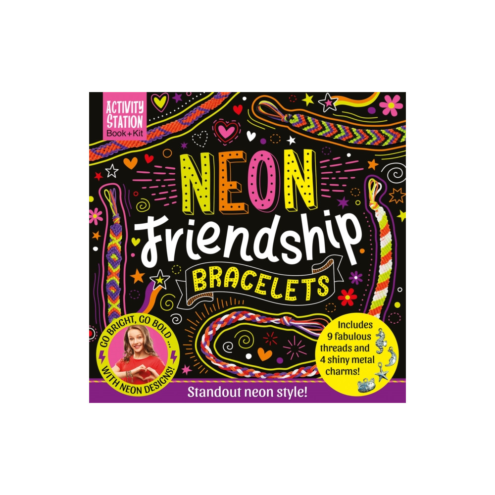 Produktbild för Neon Friendship Bracelets (häftad, eng)