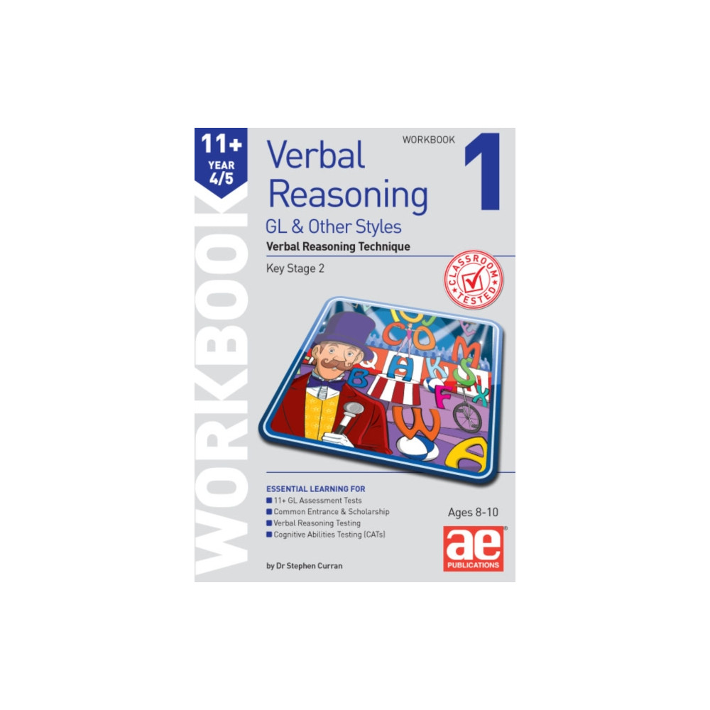 Produktbild för 11+ Verbal Reasoning Year 4/5 GL & Other Styles Workbook 1 (häftad, eng)