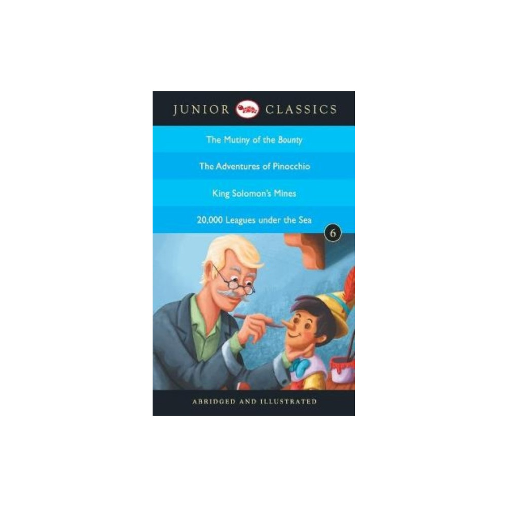 Produktbild för Junior Classicbook 6 (the Mutiny of the Bounty, the Adventures of Pinocchio, King Solomon's Mines, 20,000 Leagues Under the Sea) (Junior Classics) (häftad, eng)