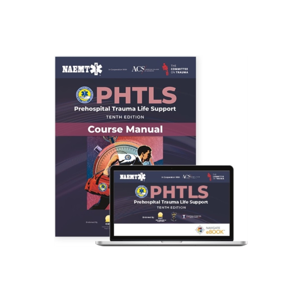 Produktbild för PHTLS: Prehospital Trauma Life Support (eBook) with Course Manual (Print) (häftad, eng)