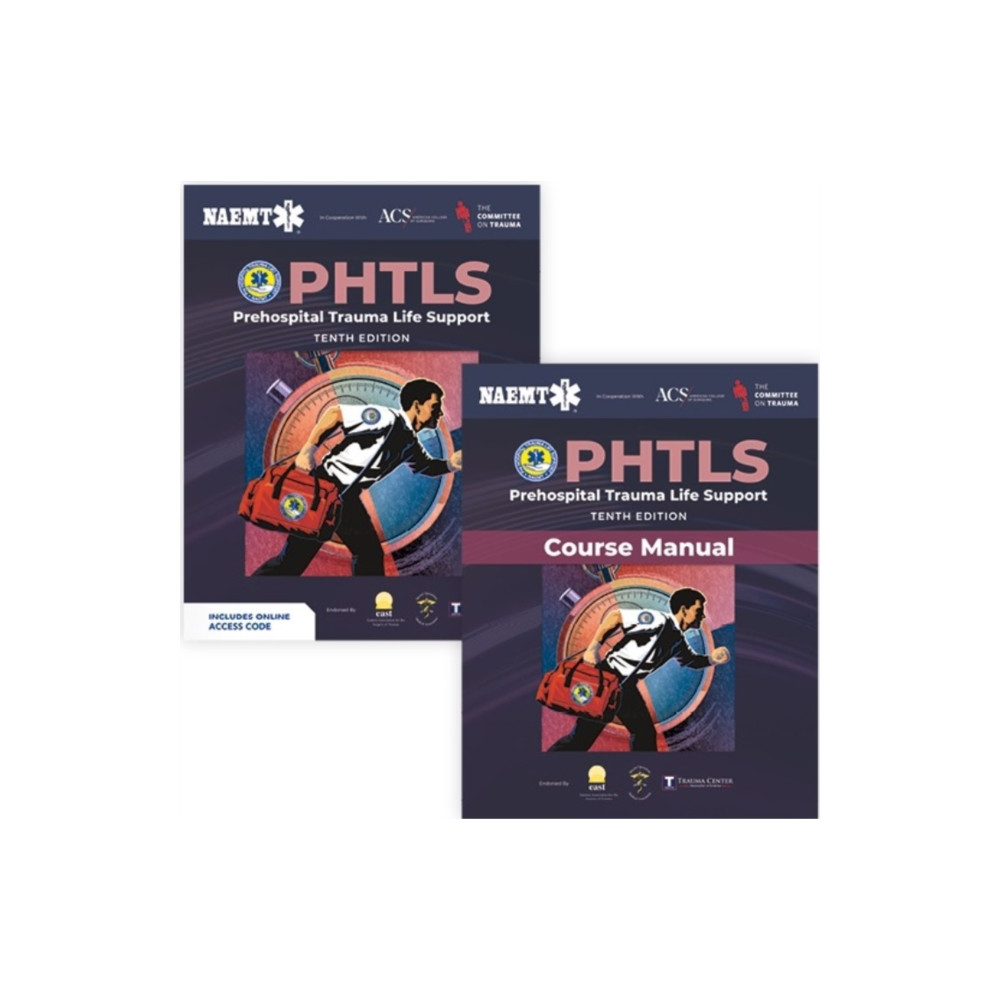 Produktbild för PHTLS: Prehospital Trauma Life Support (Print) with Course Manual (Print) (häftad, eng)