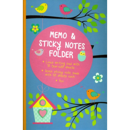 Anness publishing Memo & Sticky Notes Folder: Cute Birds