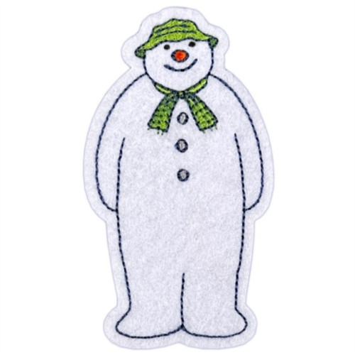 Pawprint Family Snowman Sew On Patch