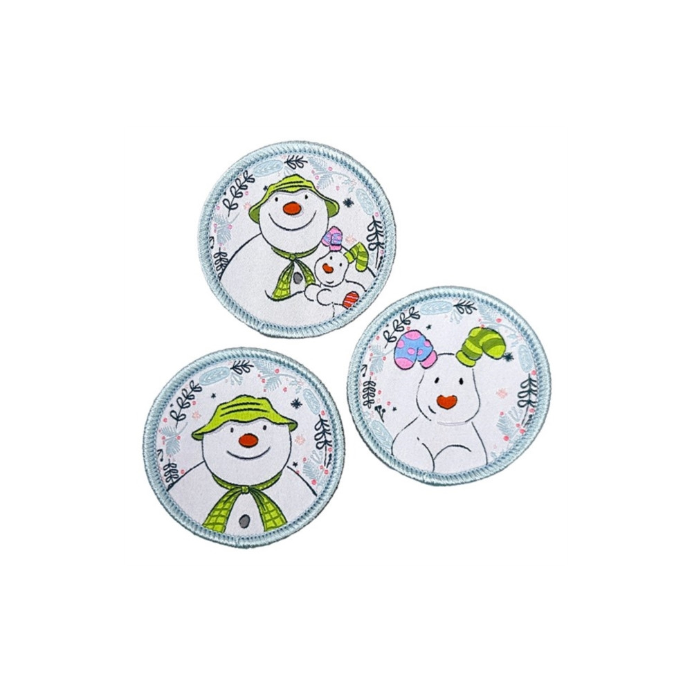 Produktbild för Snowman and Snowdog Sew On Patch Set