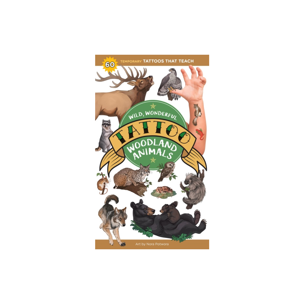 Produktbild för Wild, Wonderful Tattoo Woodland Animals (häftad, eng)