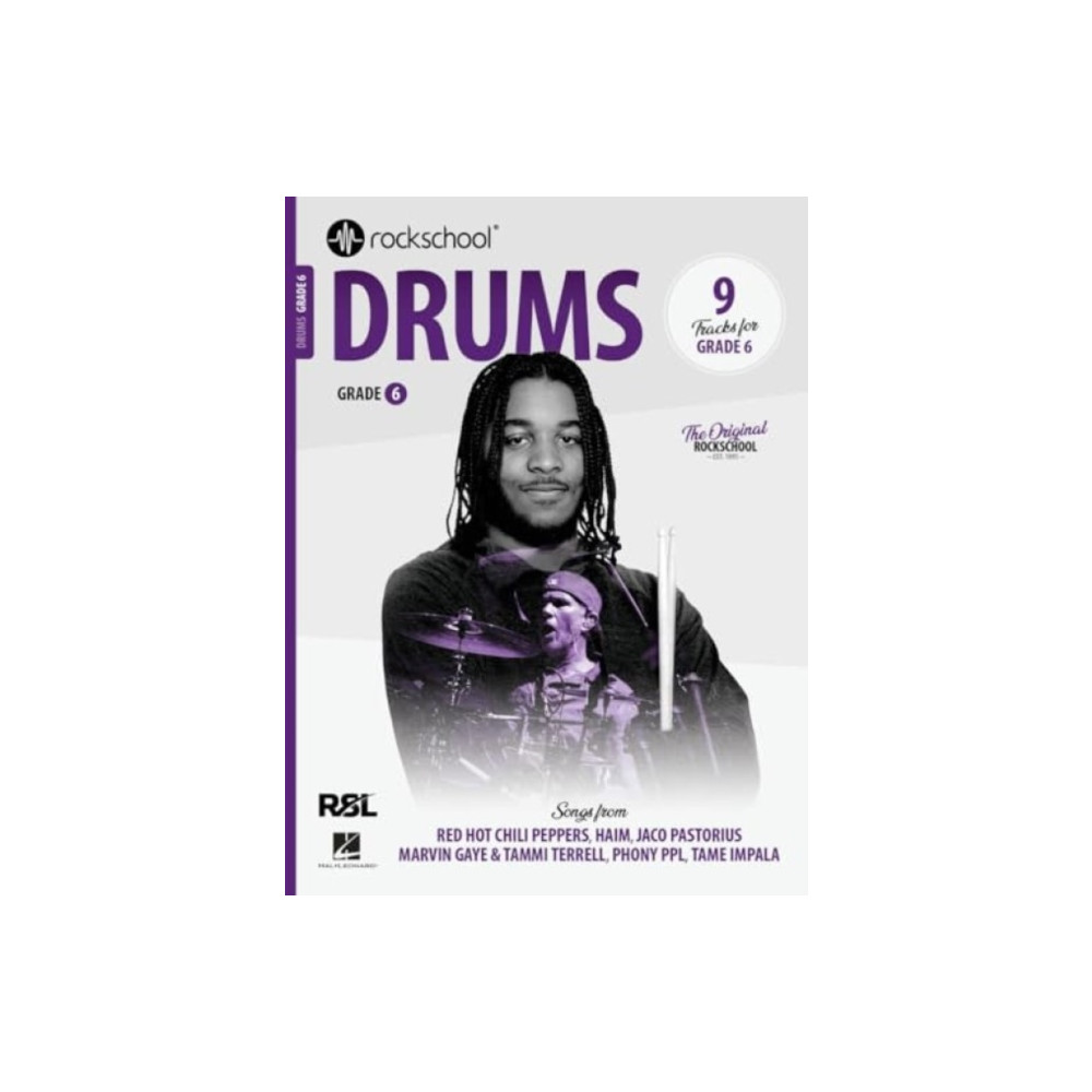 Produktbild för Rockschool Drums Grade 6 (2024)