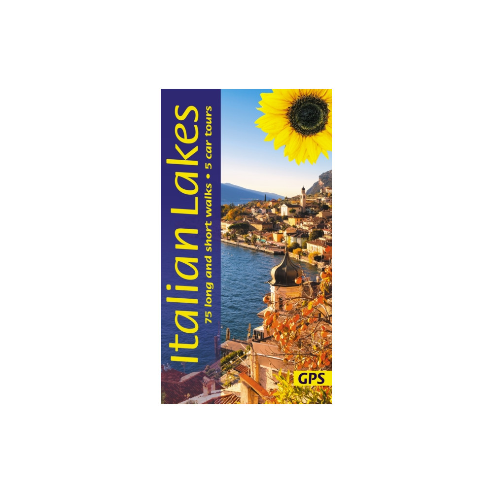 Produktbild för Italian Lakes Sunflower Walking Guide - Lake Garda, Lake Como, Lake Maggiore, Lake Orta (häftad, eng)