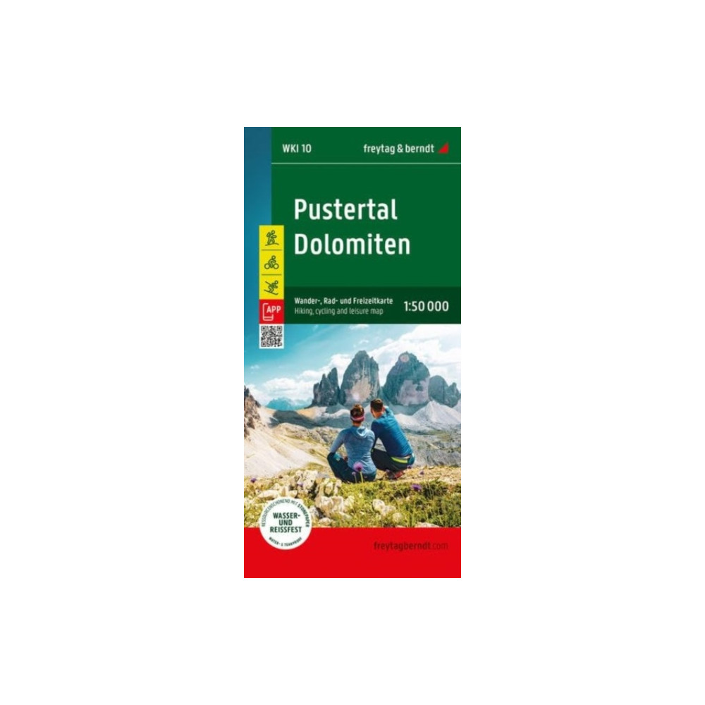 Produktbild för Pustertal - Dolomites Hiking, Cycling and Leisure Map
