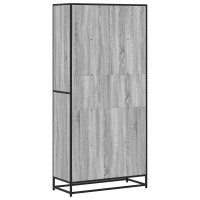 Produktbild för Bokhylla grå sonoma 80,5x35x170,5 cm konstruerat trä