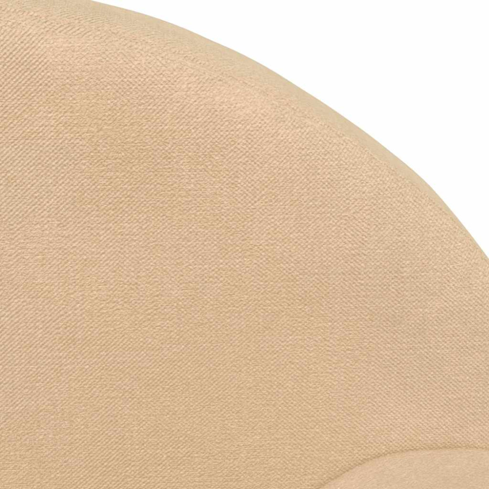 Produktbild för Bäddsoffa för barn gräddvit mjuk plysch
