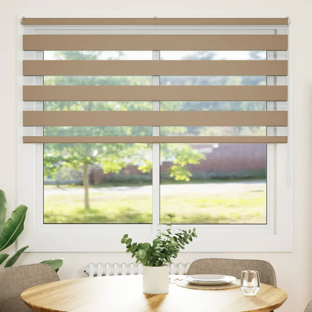 Produktbild för Rullgardin zebra 155x150 cm tyg bredd 150,9 cm polyester