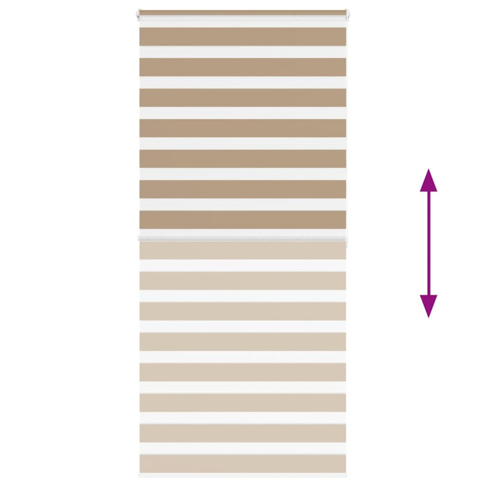 Produktbild för Rullgardin zebra 105x200 cm tyg bredd 100,9 cm polyester