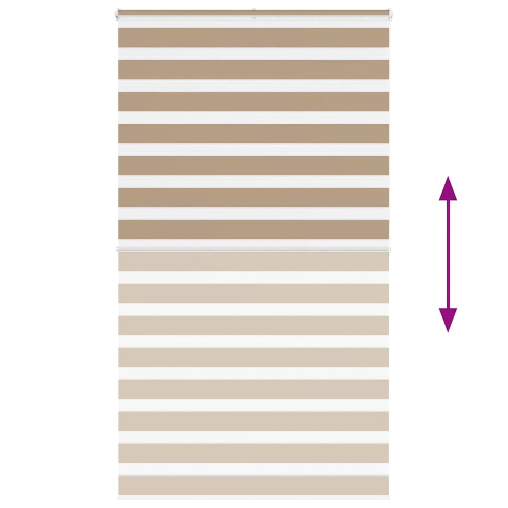 Produktbild för Rullgardin zebra 120x200 cm tyg bredd 115,9 cm polyester