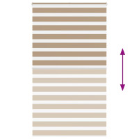 Produktbild för Rullgardin zebra 120x200 cm tyg bredd 115,9 cm polyester