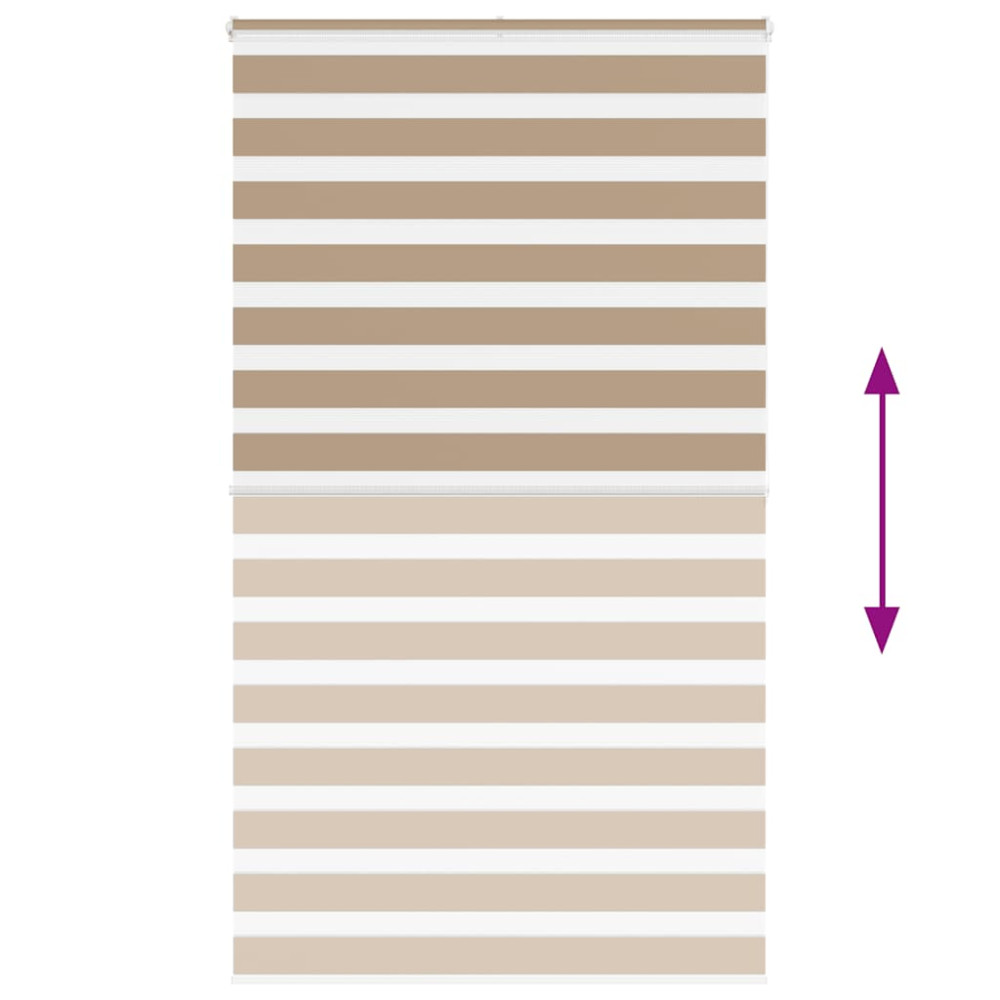 Produktbild för Rullgardin zebra 125x200 cm tyg bredd 120,9 cm polyester