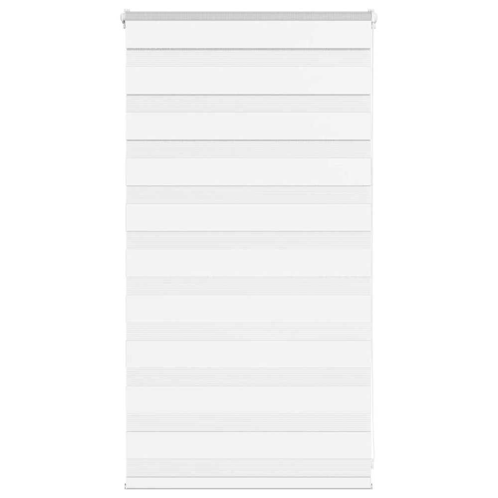 Produktbild för Rullgardin zebra vit 70x100 cm tyg bredd 65,9 cm polyester