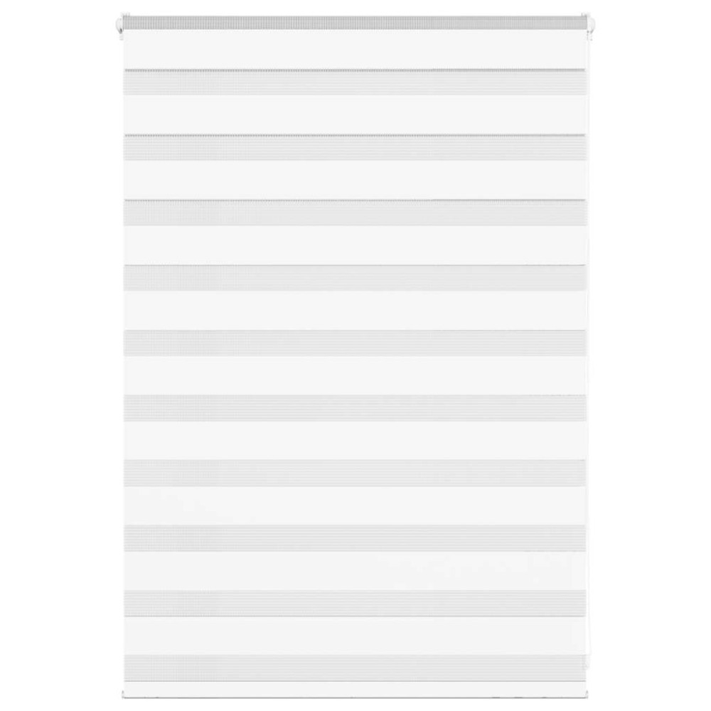 Produktbild för Rullgardin zebra vit 110x100 cm tyg bredd 105,9 cm polyester