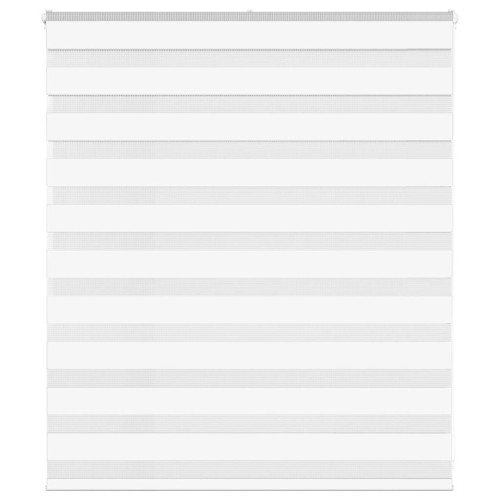vidaXL Rullgardin zebra vit 120x100 cm tyg bredd 115,9 cm polyester