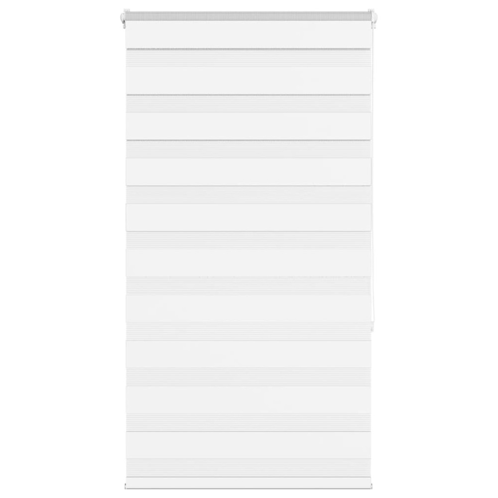 Produktbild för Rullgardin zebra vit 70x150 cm tyg bredd 65,9 cm polyester