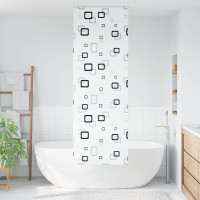 Produktbild för Rullgardin för dusch 70x240 cm tyg bredd 66 cm
