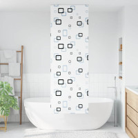 Produktbild för Rullgardin för dusch 80x240 cm tyg bredd 76 cm