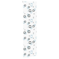 Produktbild för Rullgardin för dusch 80x240 cm tyg bredd 76 cm