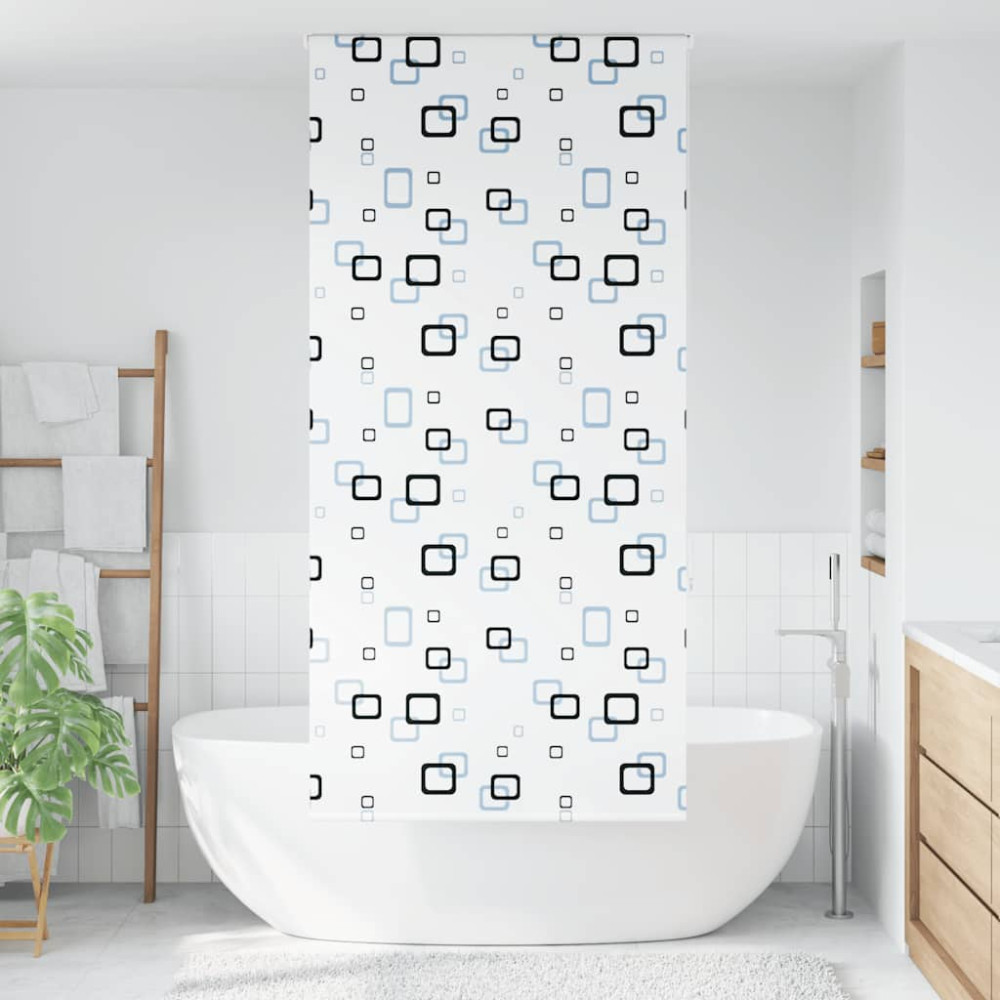 Produktbild för Rullgardin för dusch 90x240 cm tyg bredd 86 cm